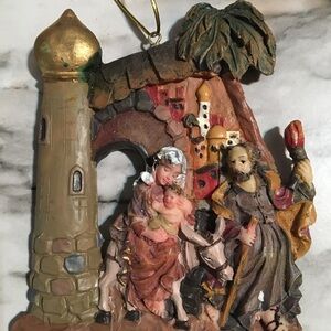 Hand-Painted Nativity Scene Ornament